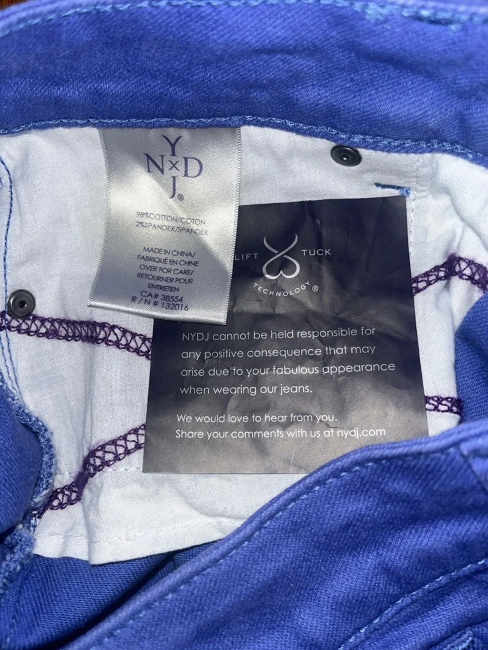 NWT NYDJ Lift Tuck Technology Original Slimming Fit Jeans Size 4P - Picture 10 of 12